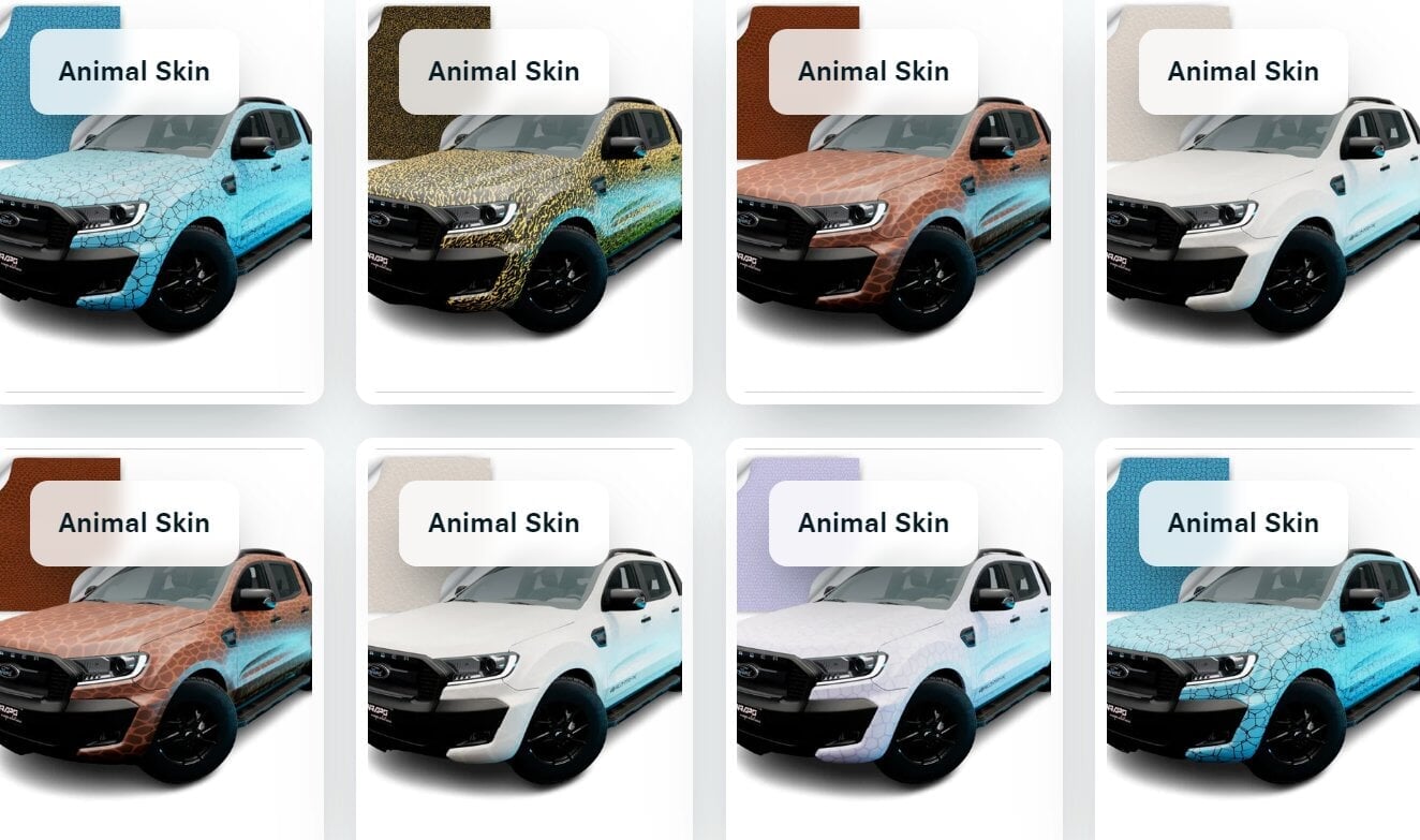 Printed Wrap Animal Skin Patterns