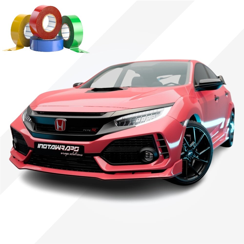 CHROME DELETE / CUSTOM VINYL WRAP TAPE STRIPES | AVERY DENNISON | GLOSS SOFT RED | 427-O
