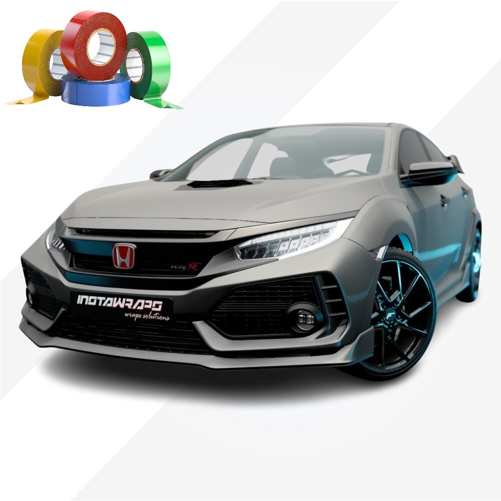 CHROME DELETE / CUSTOM VINYL WRAP TAPE STRIPES | AVERY DENNISON | MATTE GUNMETAL METALLIC | 840-M