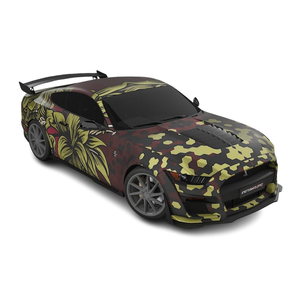 3M / AVERY DENNISON | VINYL WRAPPING FILM PRINTED GRAPHICS | CUSTOM RIDE | FLORAL FURY WRAPS | GOTHIC BLOOM | CR1206