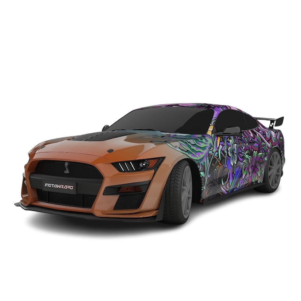 3M / AVERY DENNISON | VINYL WRAPPING FILM PRINTED GRAPHICS | CUSTOM RIDE | FLORAL FURY WRAPS | LETHAL BLOOM | CR3201
