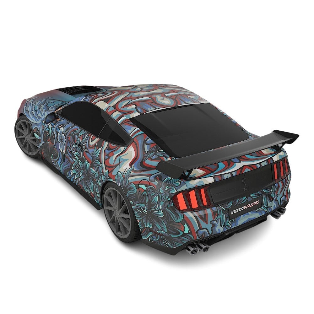3M / AVERY DENNISON | VINYL WRAPPING FILM PRINTED GRAPHICS | CUSTOM RIDE | FLORAL FURY WRAPS | LETHAL BLOOM | CR3202