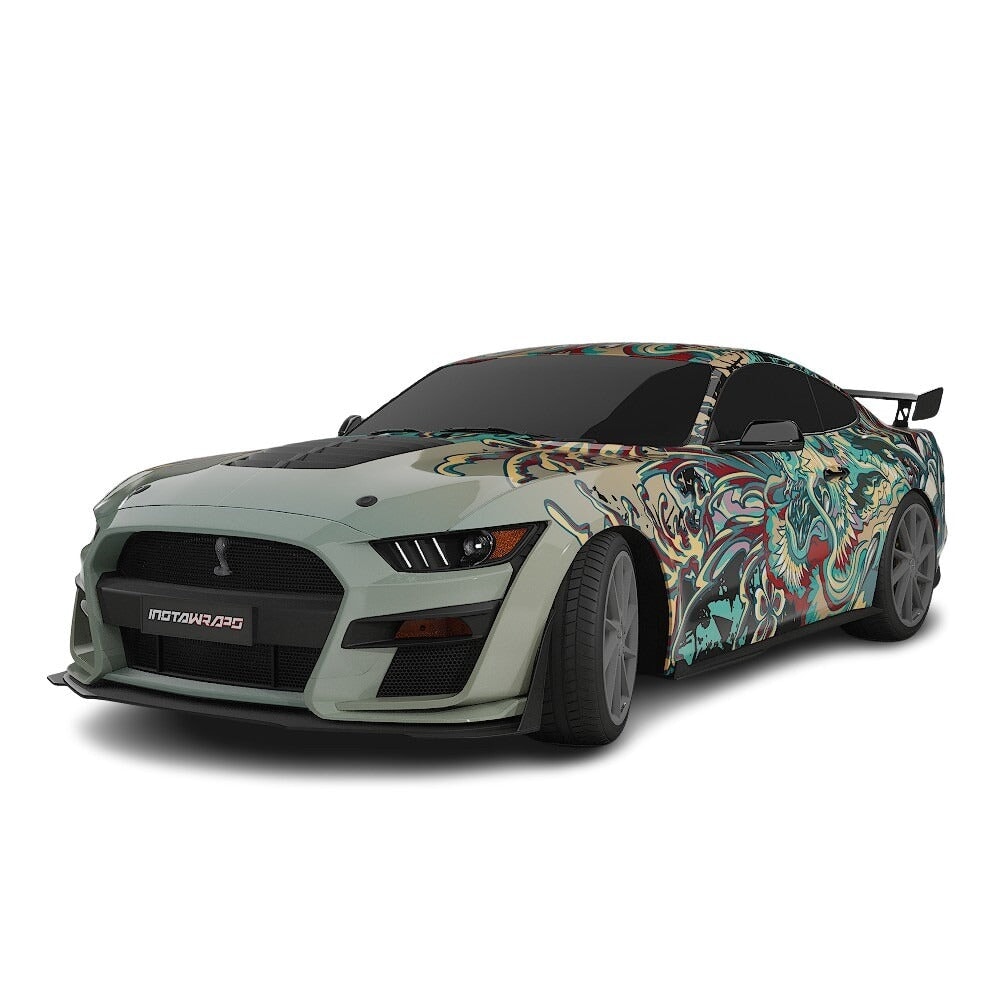 3M / AVERY DENNISON | VINYL WRAPPING FILM PRINTED GRAPHICS | CUSTOM RIDE | FLORAL FURY WRAPS | PHANTOM BLOOM | CR4205