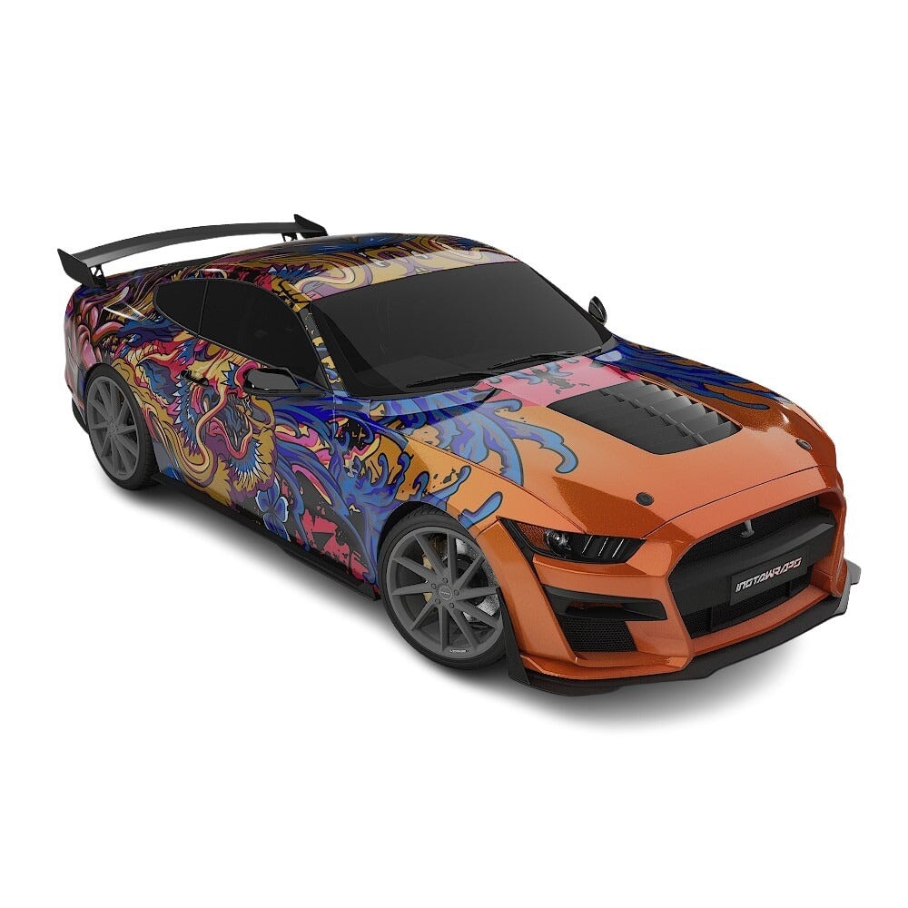 3M / AVERY DENNISON | VINYL WRAPPING FILM PRINTED GRAPHICS | CUSTOM RIDE | FLORAL FURY WRAPS | PHANTOM BLOOM | CR4206