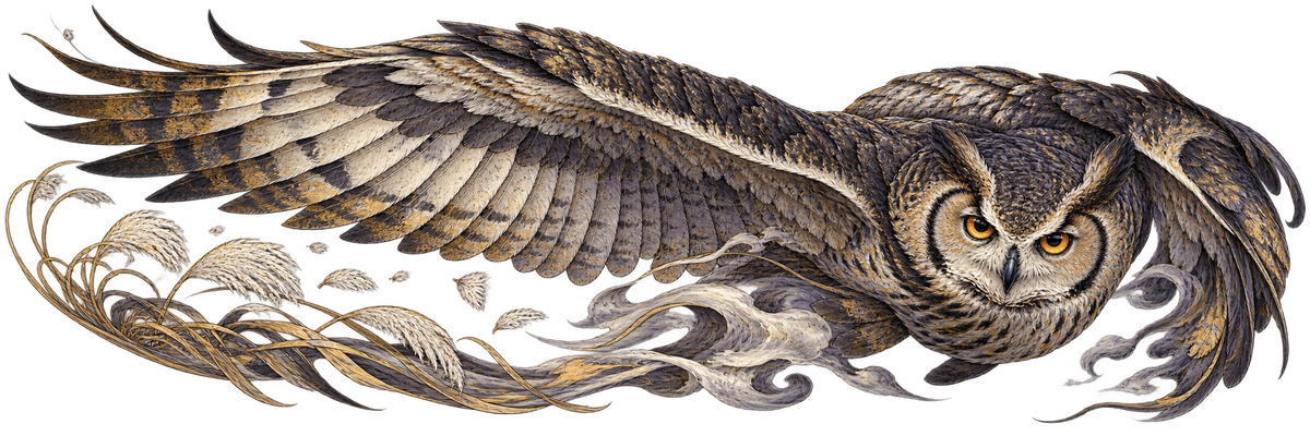 Duskwing Reverie | Japanese Owl Automotive Decal | Instawraps