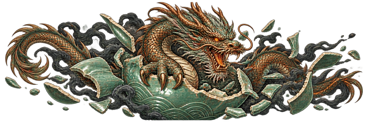 Celadon Unbound | Japanese Dragon Automotive Decal | Instawraps