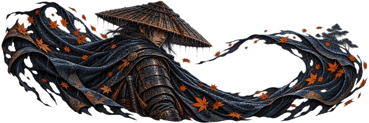 Amberwake Sentinel | Japanese Warrior Automotive Decal | Instawraps