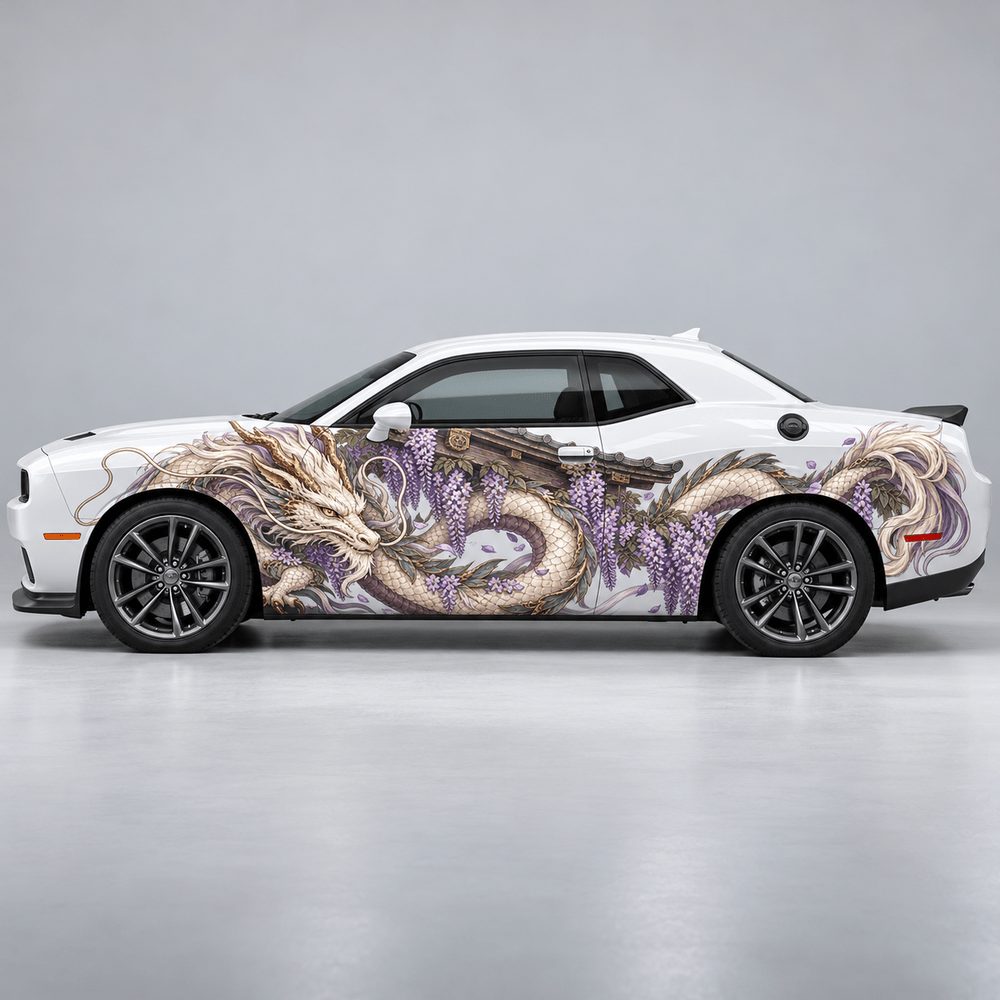 Wisteria Eaveskeeper | Japanese Dragon Automotive Decal | Instawraps