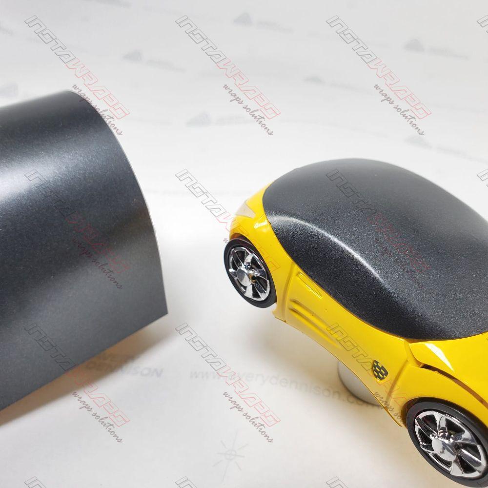 AVERY DENNISON SW900 SUPREME SATIN BLACK ROCK GRAY METALLIC VINYL WRAP | SW900-823-M