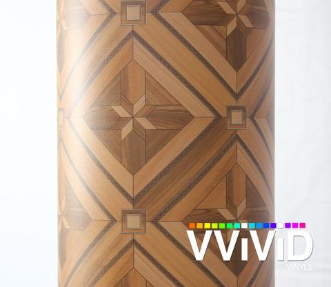 VVIVID VINYL PARQUETTE MOSAIC WOOD GRAIN ARCHITECTURAL FILM