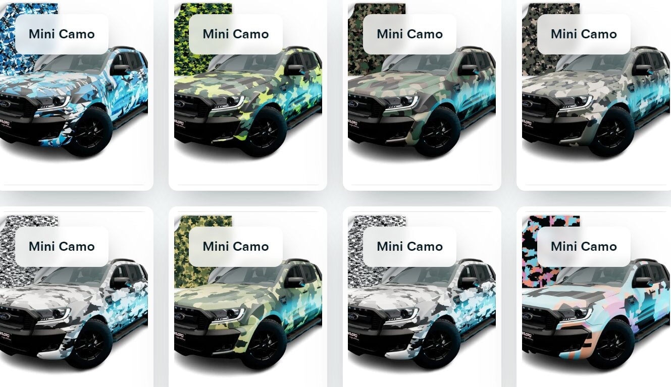 Printed Mini Camouflage Patterns