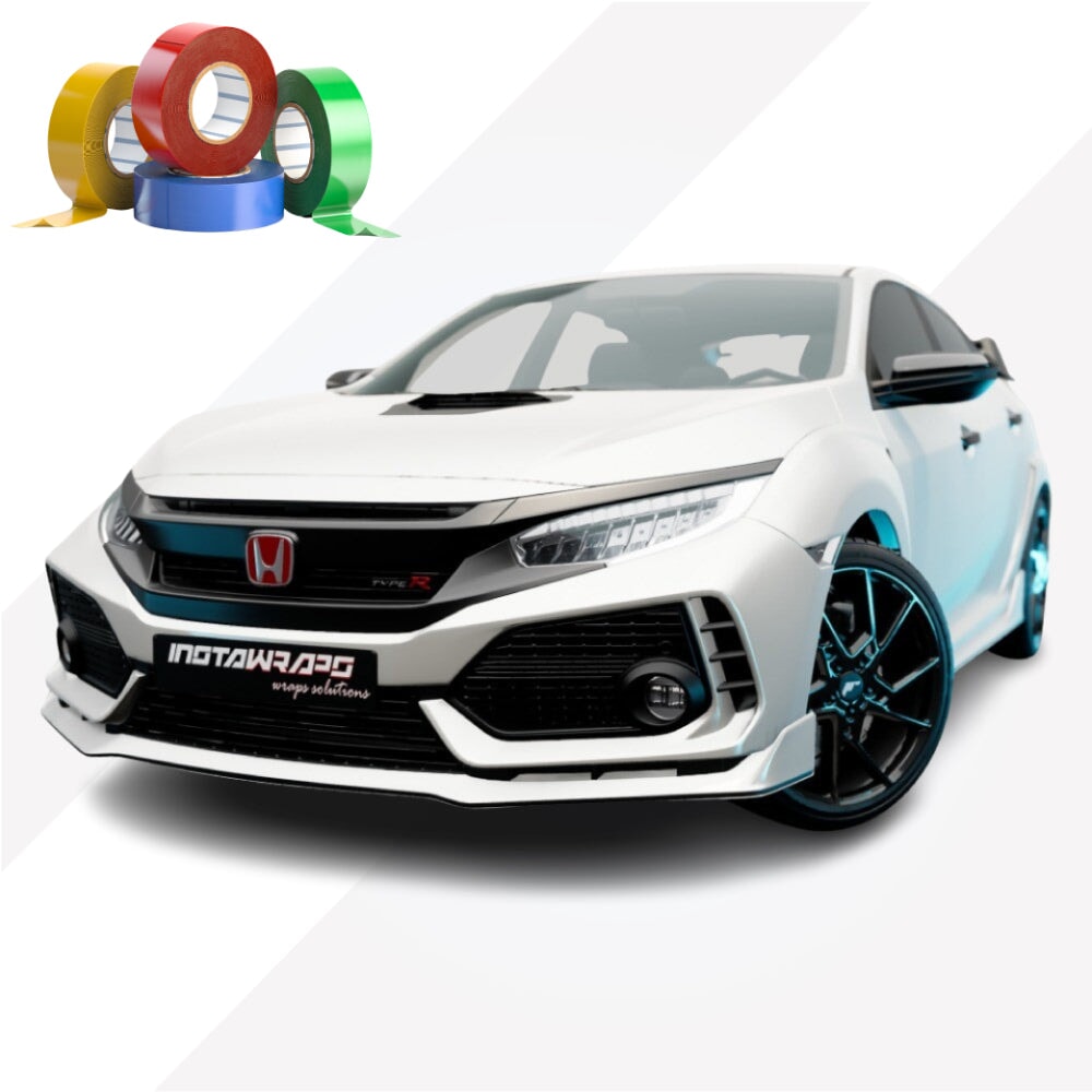 CHROME DELETE / CUSTOM VINYL WRAP TAPE STRIPES | AVERY DENNISON | SATIN WHITE PEARLESCENT | 117-S