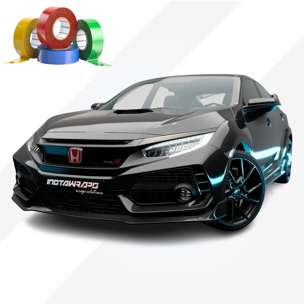 CHROME DELETE / CUSTOM VINYL WRAP TAPE STRIPES | AVERY DENNISON | GLOSS BLACK | 190-O