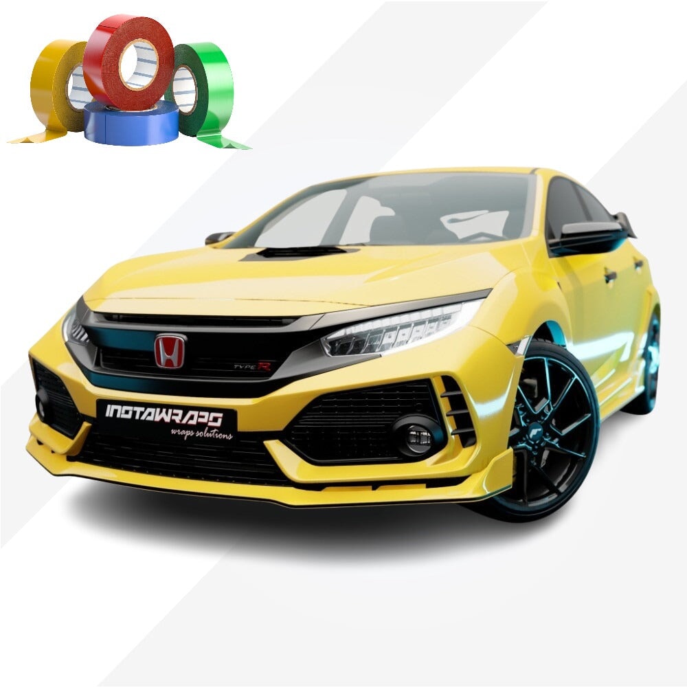 CHROME DELETE / CUSTOM VINYL WRAP TAPE STRIPES | AVERY DENNISON | GLOSS YELLOW | 235-O
