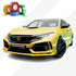 CHROME DELETE / CUSTOM VINYL WRAP TAPE STRIPES | AVERY DENNISON | GLOSS YELLOW | 235-O