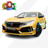 CHROME DELETE / CUSTOM VINYL WRAP TAPE STRIPES | AVERY DENNISON | GLOSS DARK YELLOW | 249-O