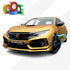 CHROME DELETE / CUSTOM VINYL WRAP TAPE STRIPES | AVERY DENNISON | SATIN ENERGETIC YELLOW METALLIC | 261-S
