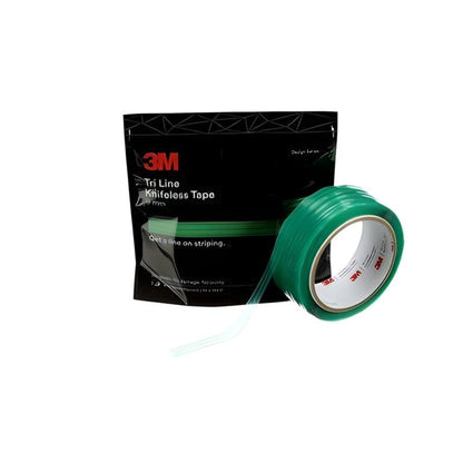 3M TRI LINE KNIFELESS TAPE, GREEN, 9 MM x 50 M