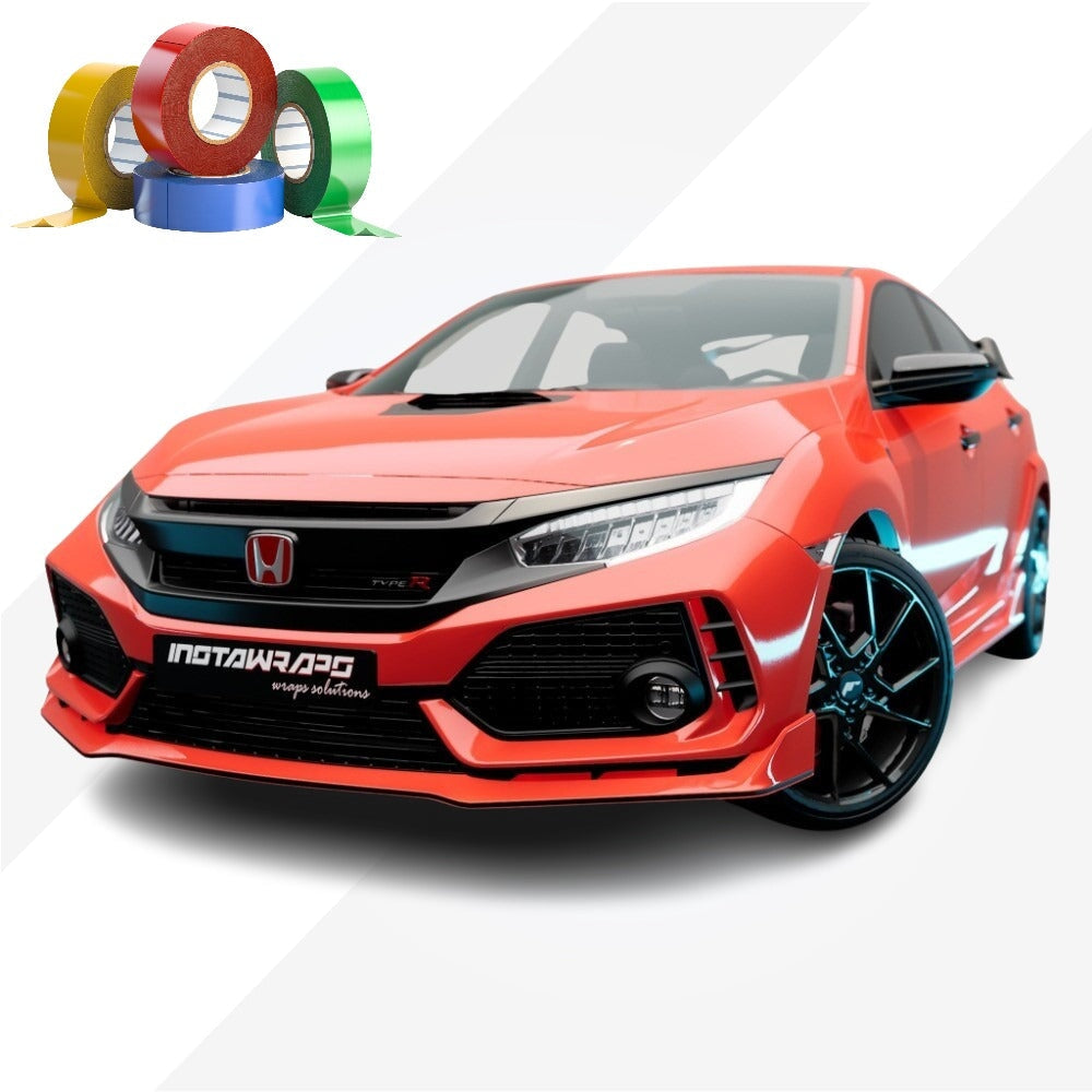 CHROME DELETE / CUSTOM VINYL WRAP TAPE STRIPES | AVERY DENNISON | GLOSS RED | 415-O