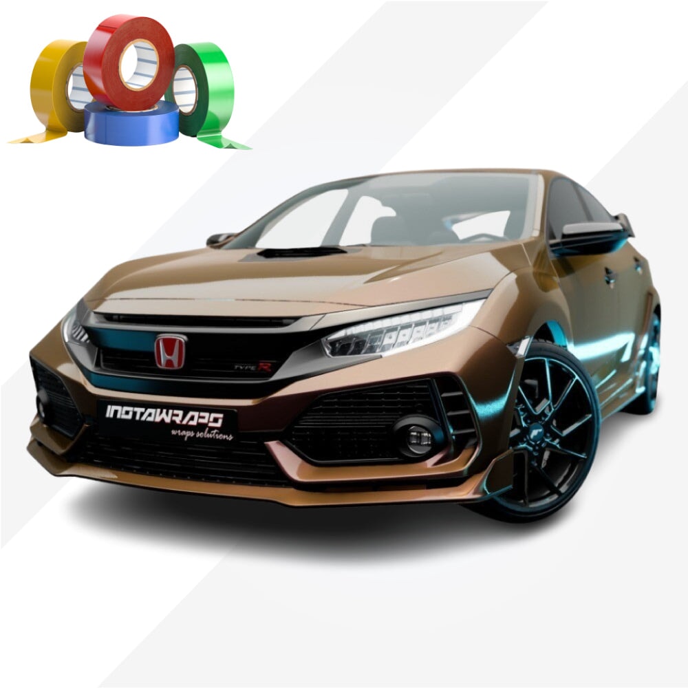 CHROME DELETE / CUSTOM VINYL WRAP TAPE STRIPES | AVERY DENNISON | GLOSS RISING SUN | 447-S