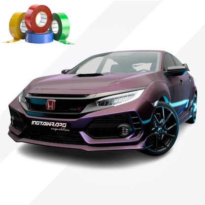 CHROME DELETE / CUSTOM VINYL WRAP TAPE STRIPES | AVERY DENNISON | SATIN ROARING THUNDER | 551-S