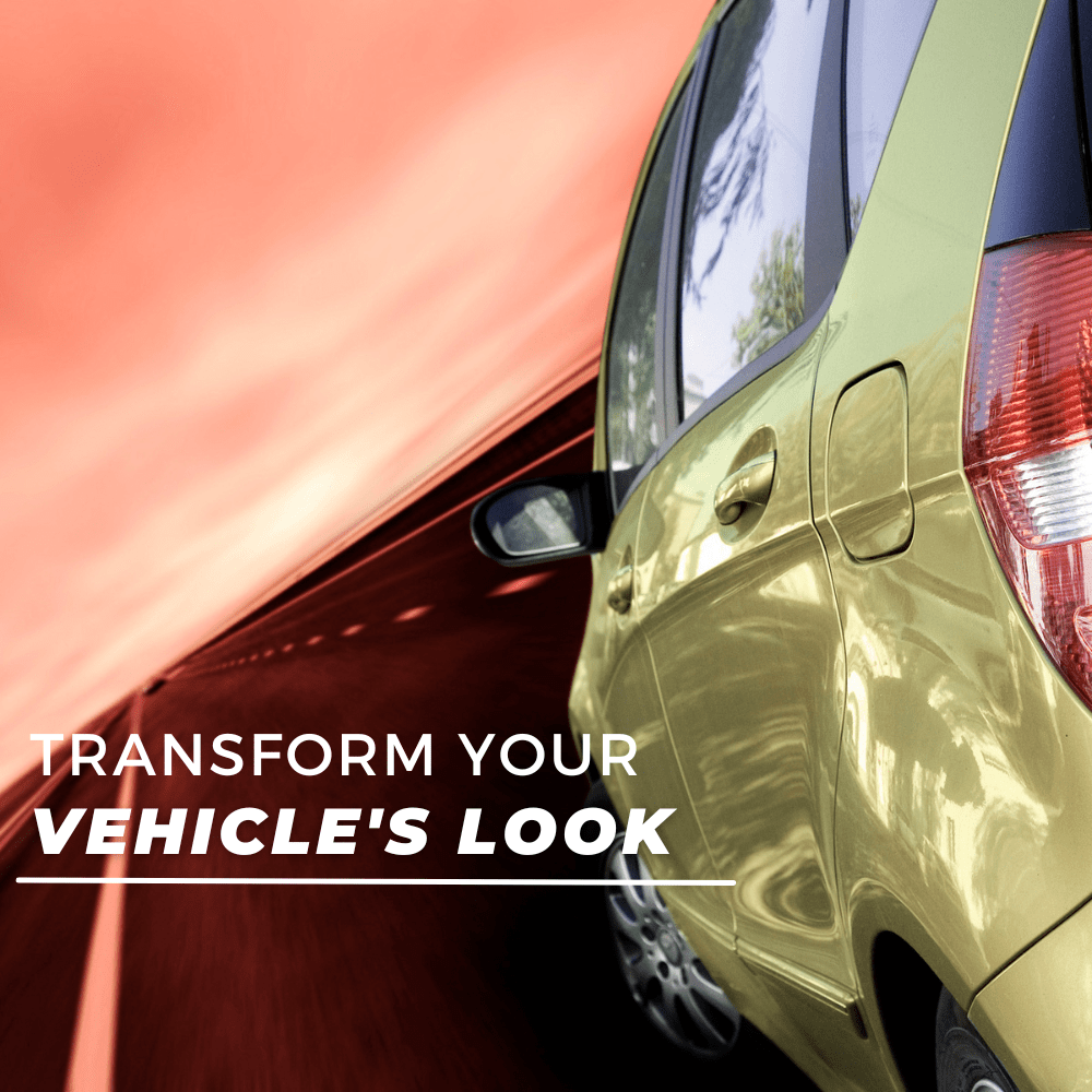 CHROME DELETE / CUSTOM VINYL WRAP TAPE STRIPES | AVERY DENNISON | GLOSS YELLOW | 235-O
