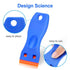 4 PCS RAZOR BLADE SCRAPER SET WITH 100 BLADES – LABEL & DECAL REMOVER
