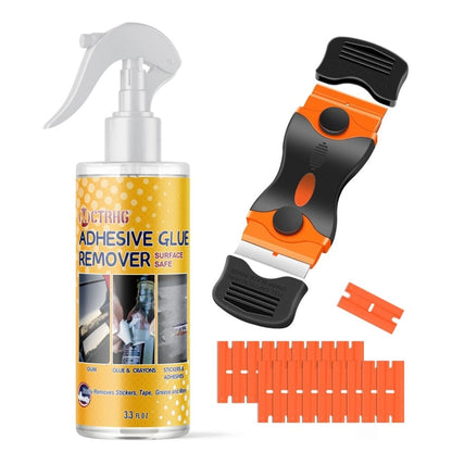 ADHESIVE REMOVER FOR CARS – 3.3 FL. OZ SPRAY WITH SCRAPER