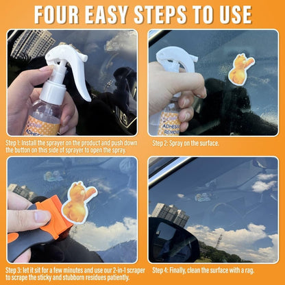 ADHESIVE REMOVER FOR CARS – 3.3 FL. OZ SPRAY WITH SCRAPER