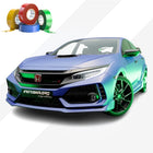 CHROME DELETE / CUSTOM VINYL WRAP TAPE STRIPES | AVERY DENNISON | SATIN WAVE BLUE METALLIC | 629-S