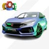 CHROME DELETE / CUSTOM VINYL WRAP TAPE STRIPES | AVERY DENNISON | SATIN WAVE BLUE METALLIC | 629-S