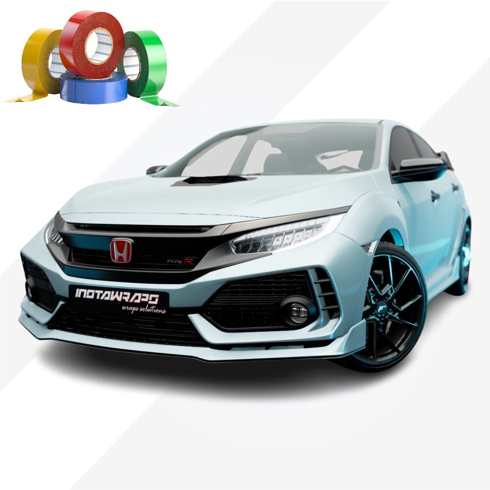 CHROME DELETE / CUSTOM VINYL WRAP TAPE STRIPES | AVERY DENNISON | MATTE FROSTY BLUE METALLIC | 643-M