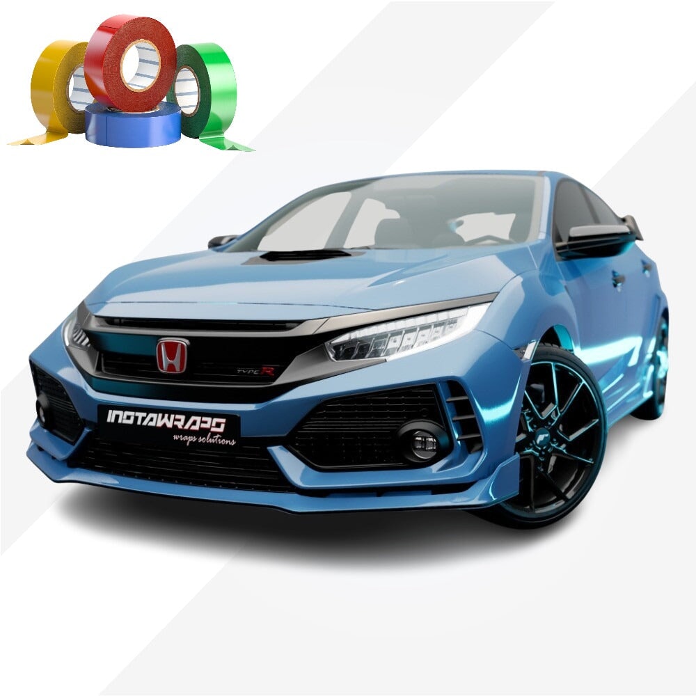 CHROME DELETE / CUSTOM VINYL WRAP TAPE STRIPES | AVERY DENNISON | GLOSS INTENSE BLUE | 667-O