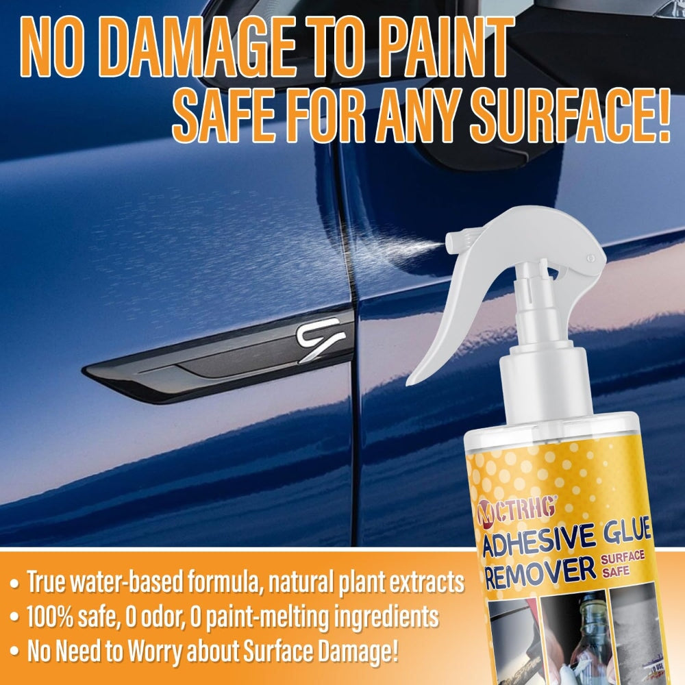 ADHESIVE REMOVER FOR CARS – 3.3 FL. OZ SPRAY WITH SCRAPER