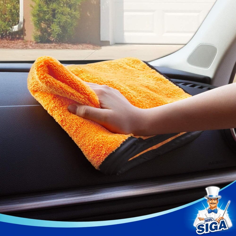 MR. SIGA PREMIUM MICROFIBER DETAILING TOWELS, 6 PACK