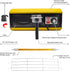 2000W INFRARED CURING LAMP WITH TIMER AND STAND