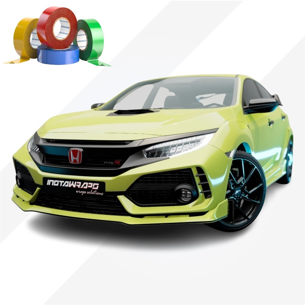 CHROME DELETE / CUSTOM VINYL WRAP TAPE STRIPES | AVERY DENNISON | GLOSS LIME GREEN | 731-O