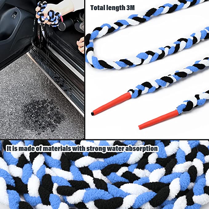 STRAND WINDSHIELD ROPE FOR AUTOMOTIVE WINDOW TINT! ABOSORBENT INSTALLATION TOOL...
