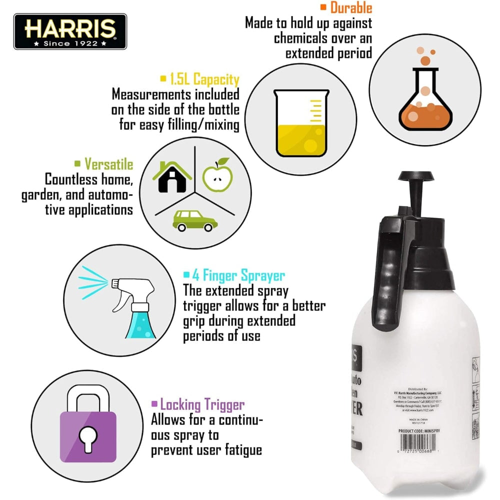 HARRIS CONTINUOUS HAND PUMP PRESSURE SPRAYER, 1.5L
