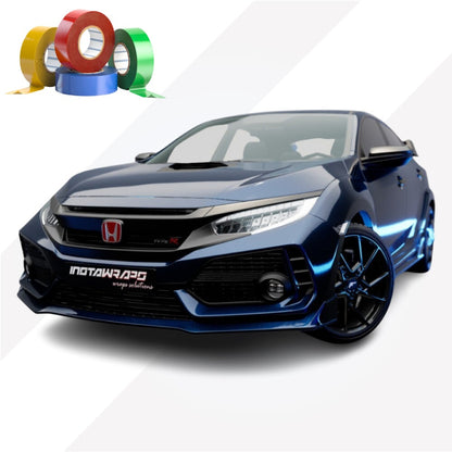 CHROME DELETE / CUSTOM VINYL WRAP TAPE STRIPES | 3M | GLOSS DEEP BLUE METALLIC | G217