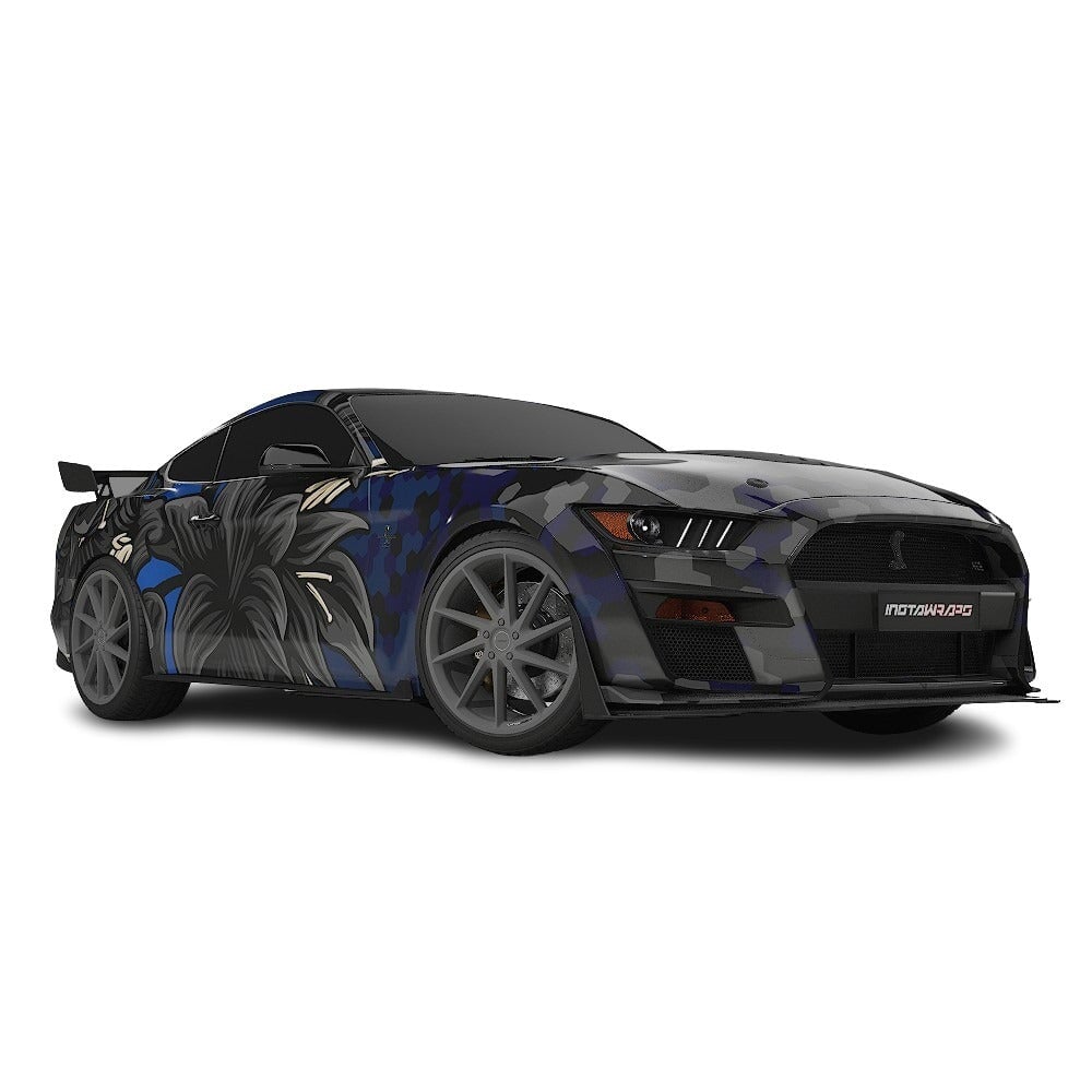 3M / AVERY DENNISON | VINYL WRAPPING FILM PRINTED GRAPHICS | CUSTOM RIDE | FLORAL FURY WRAPS | GOTHIC BLOOM | CR1201