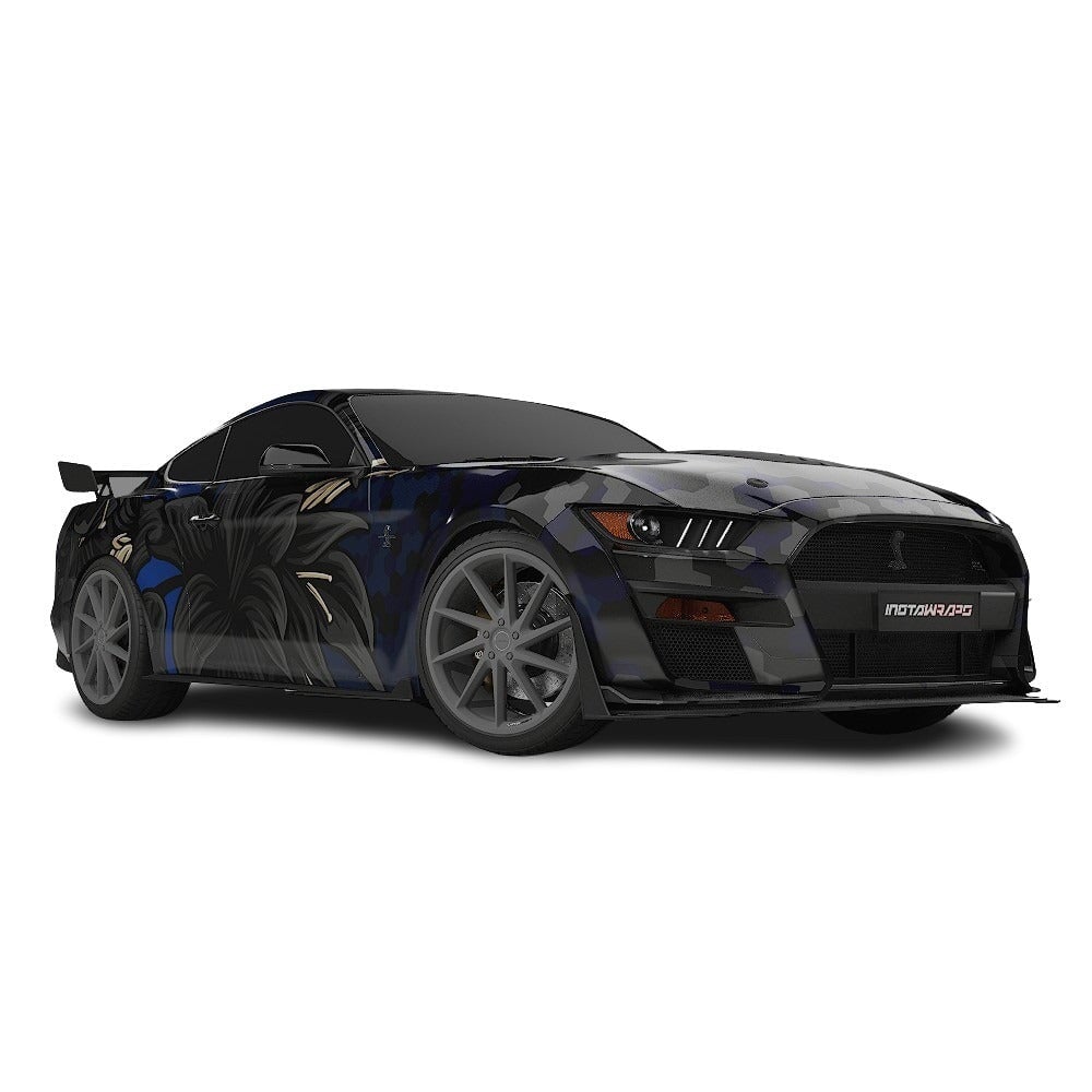3M / AVERY DENNISON | VINYL WRAPPING FILM PRINTED GRAPHICS | CUSTOM RIDE | FLORAL FURY WRAPS | GOTHIC BLOOM | CR1201