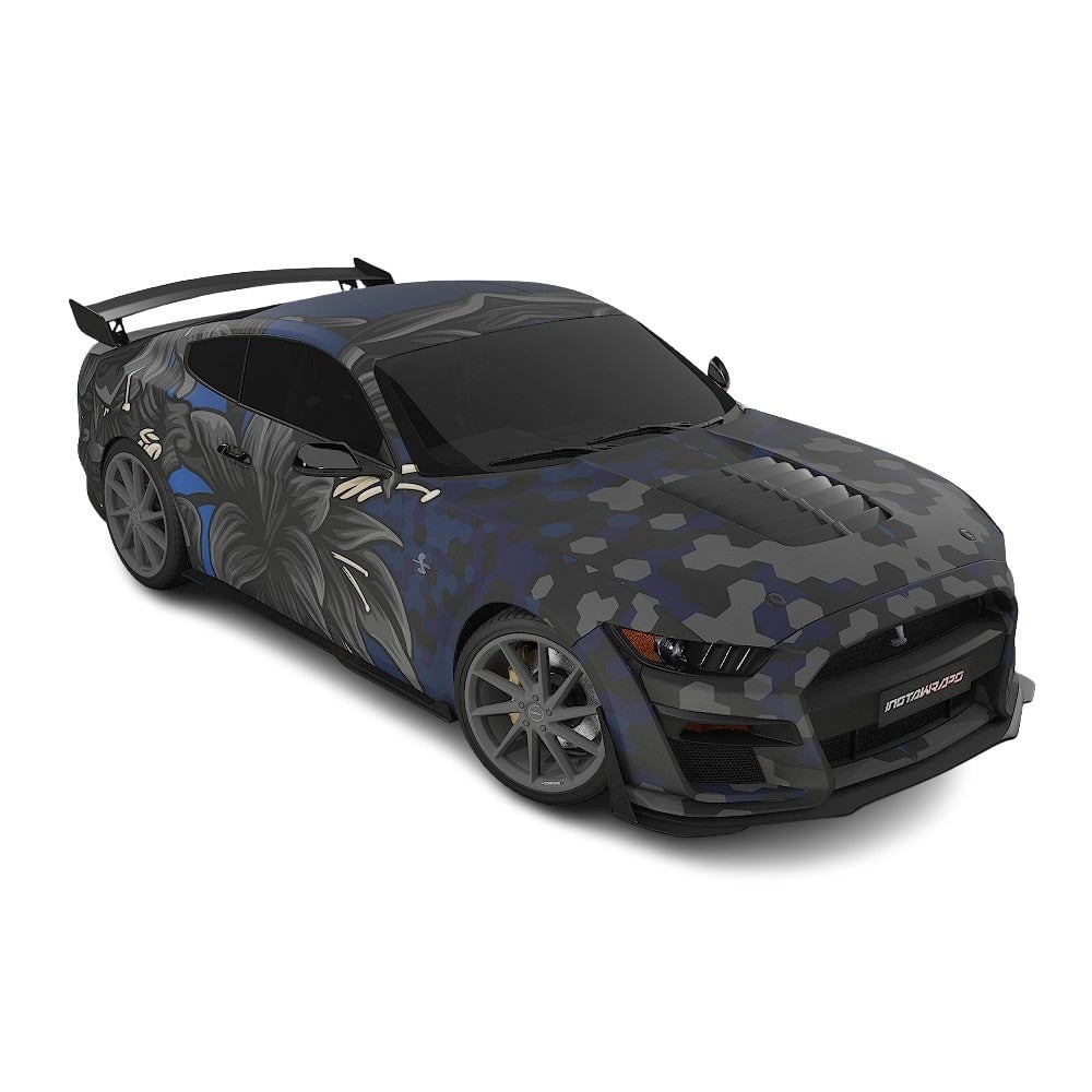 3M / AVERY DENNISON | VINYL WRAPPING FILM PRINTED GRAPHICS | CUSTOM RIDE | FLORAL FURY WRAPS | GOTHIC BLOOM | CR1201