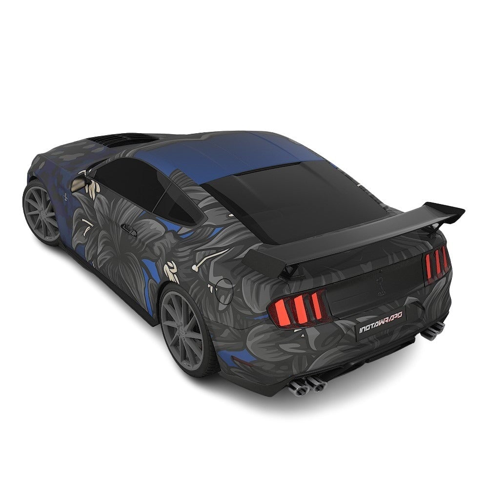 3M / AVERY DENNISON | VINYL WRAPPING FILM PRINTED GRAPHICS | CUSTOM RIDE | FLORAL FURY WRAPS | GOTHIC BLOOM | CR1201