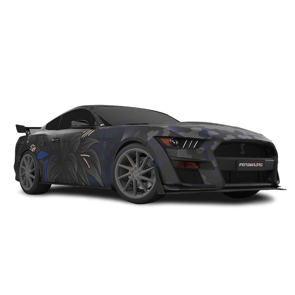 3M / AVERY DENNISON | VINYL WRAPPING FILM PRINTED GRAPHICS | CUSTOM RIDE | FLORAL FURY WRAPS | GOTHIC BLOOM | CR1201