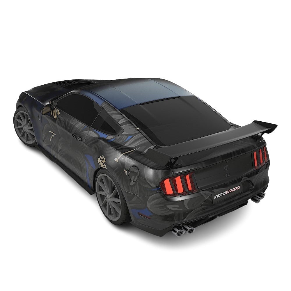 3M / AVERY DENNISON | VINYL WRAPPING FILM PRINTED GRAPHICS | CUSTOM RIDE | FLORAL FURY WRAPS | GOTHIC BLOOM | CR1201