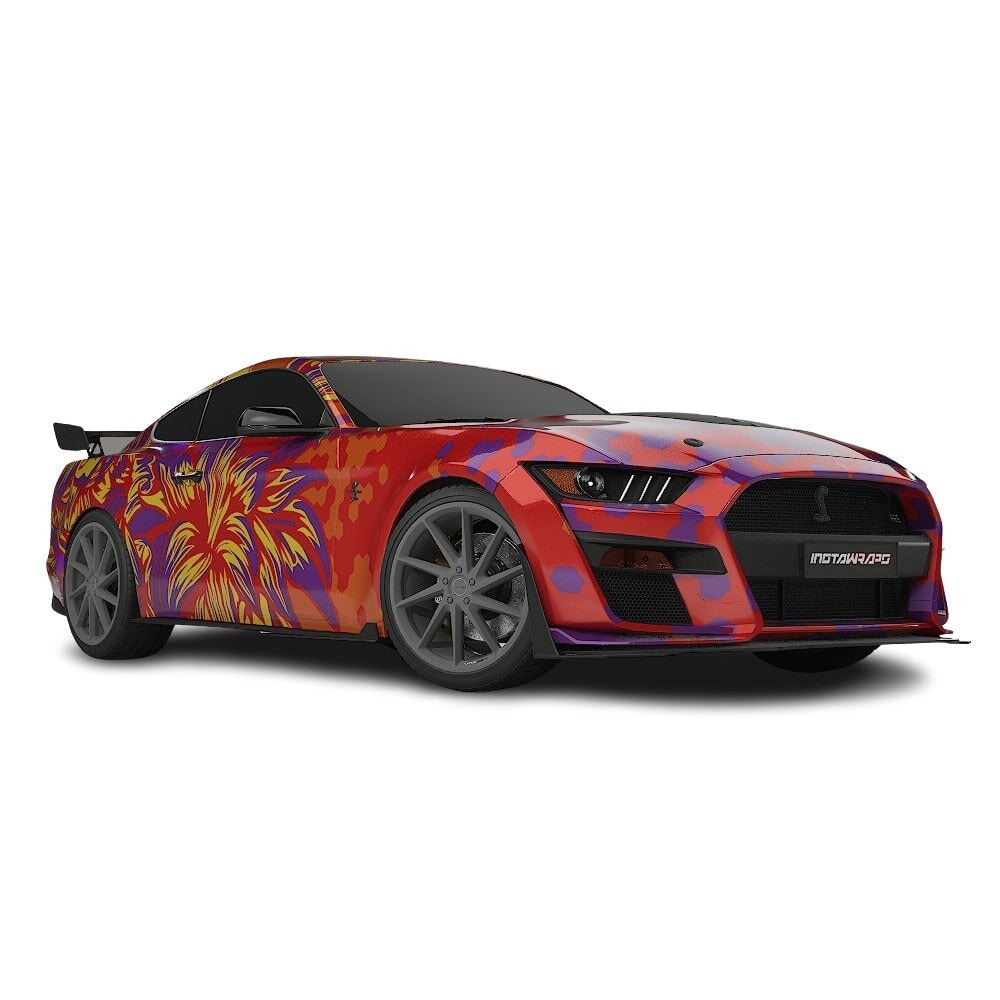 3M / AVERY DENNISON | VINYL WRAPPING FILM PRINTED GRAPHICS | CUSTOM RIDE | FLORAL FURY WRAPS | GOTHIC BLOOM | CR1204