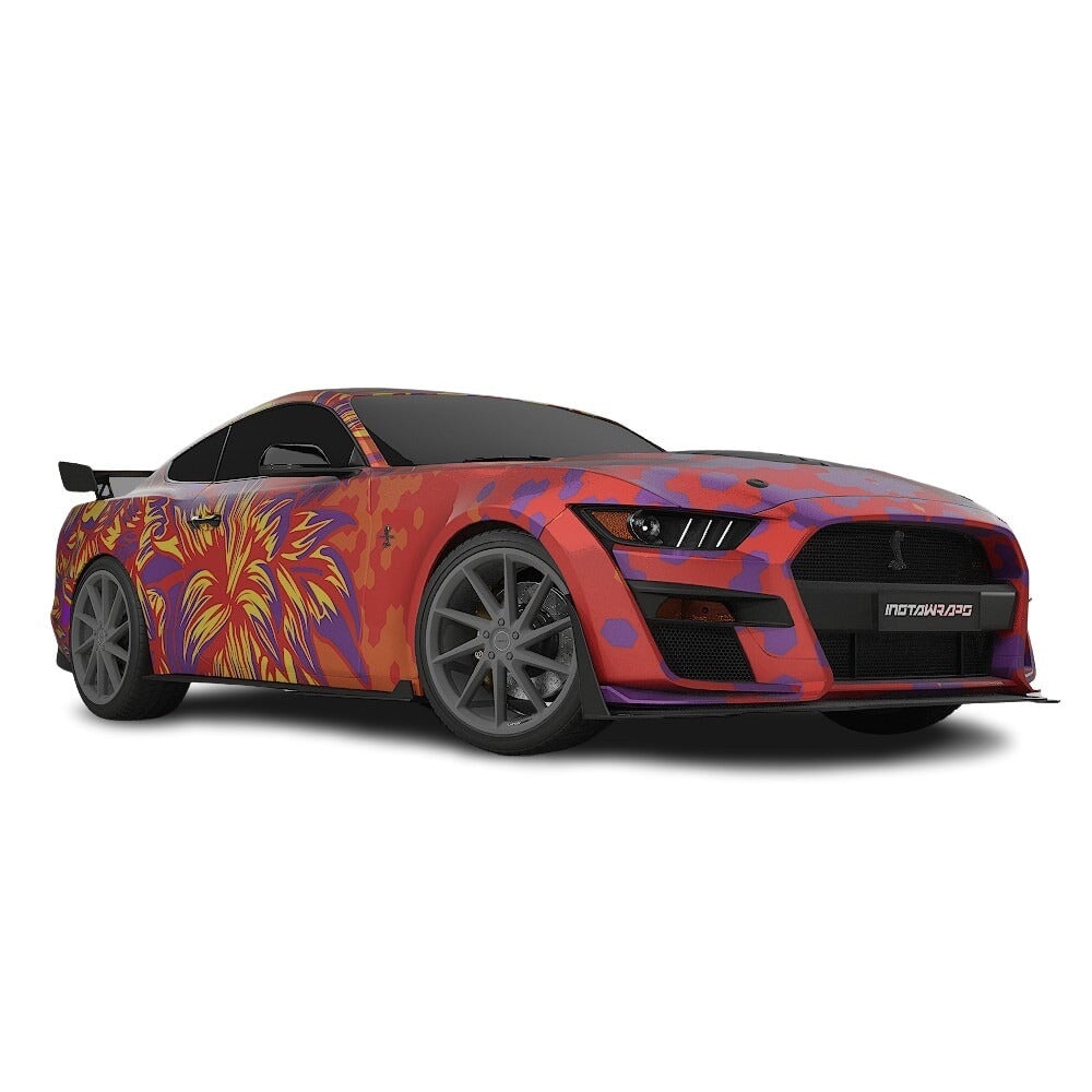 3M / AVERY DENNISON | VINYL WRAPPING FILM PRINTED GRAPHICS | CUSTOM RIDE | FLORAL FURY WRAPS | GOTHIC BLOOM | CR1204