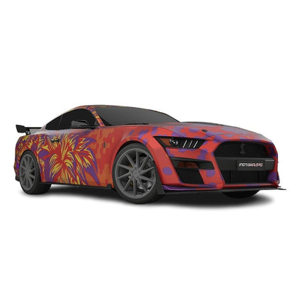 3M / AVERY DENNISON | VINYL WRAPPING FILM PRINTED GRAPHICS | CUSTOM RIDE | FLORAL FURY WRAPS | GOTHIC BLOOM | CR1204