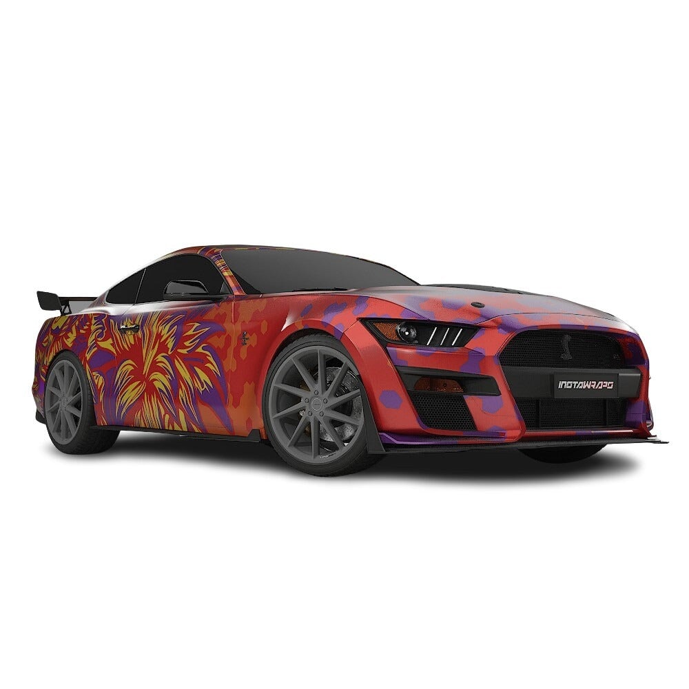 3M / AVERY DENNISON | VINYL WRAPPING FILM PRINTED GRAPHICS | CUSTOM RIDE | FLORAL FURY WRAPS | GOTHIC BLOOM | CR1204